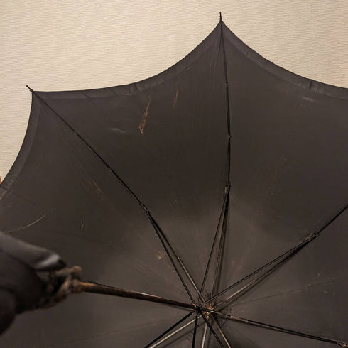 20 世紀初英國古董紳士 Buanbrella 黑色純銀雕刻手柄 93 厘米